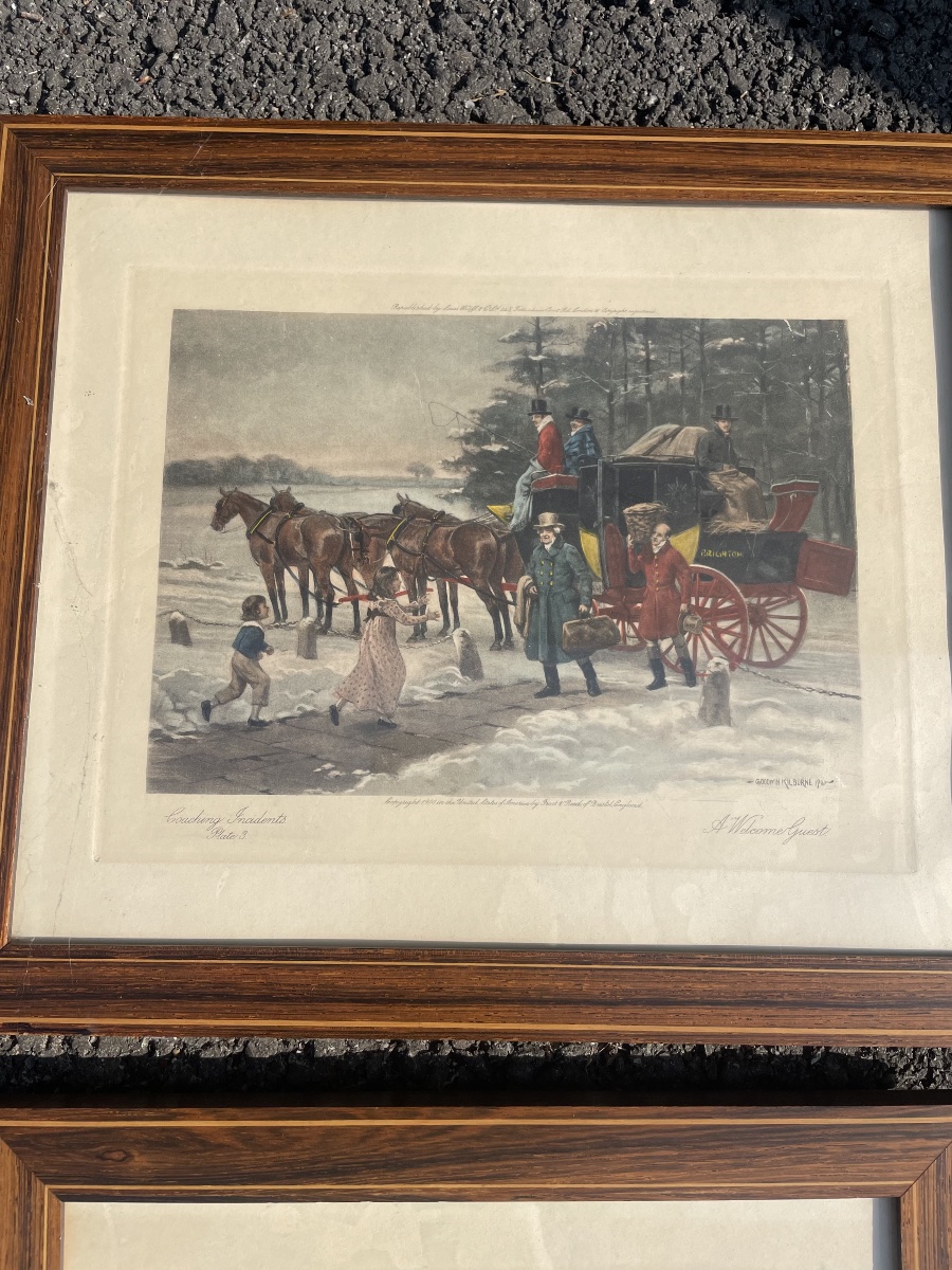 A Pair Of Engravings By Georges Goodwin Kilburne -photo-2