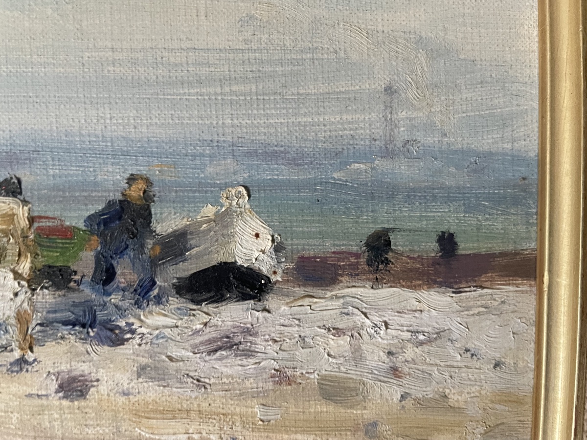 Bord de plage et barques de pêche -photo-2