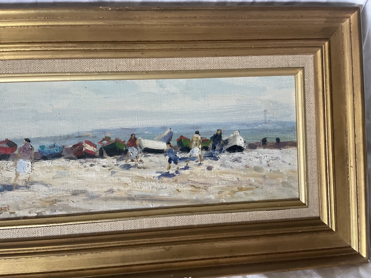 Bord de plage et barques de pêche -photo-3