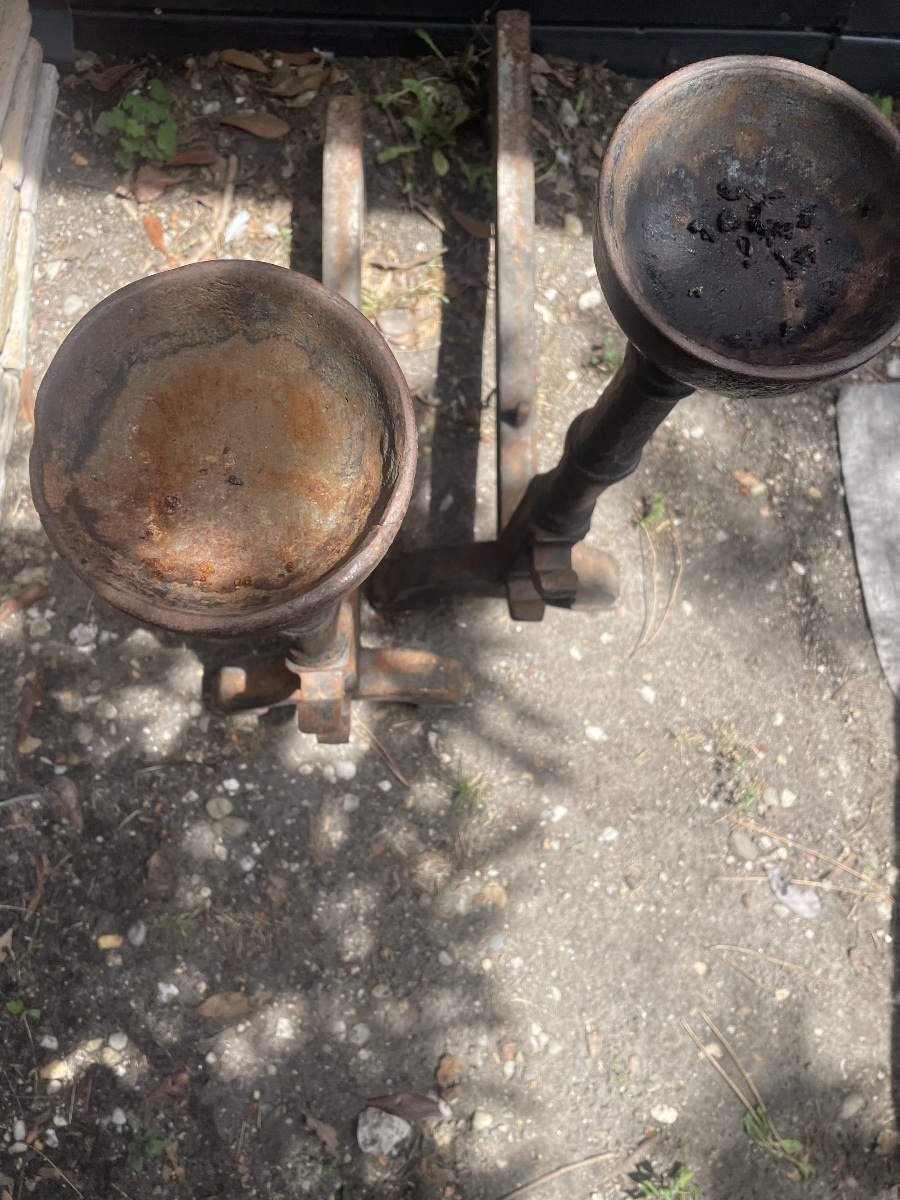 Pair Of Large Andirons From The Southwest -photo-4