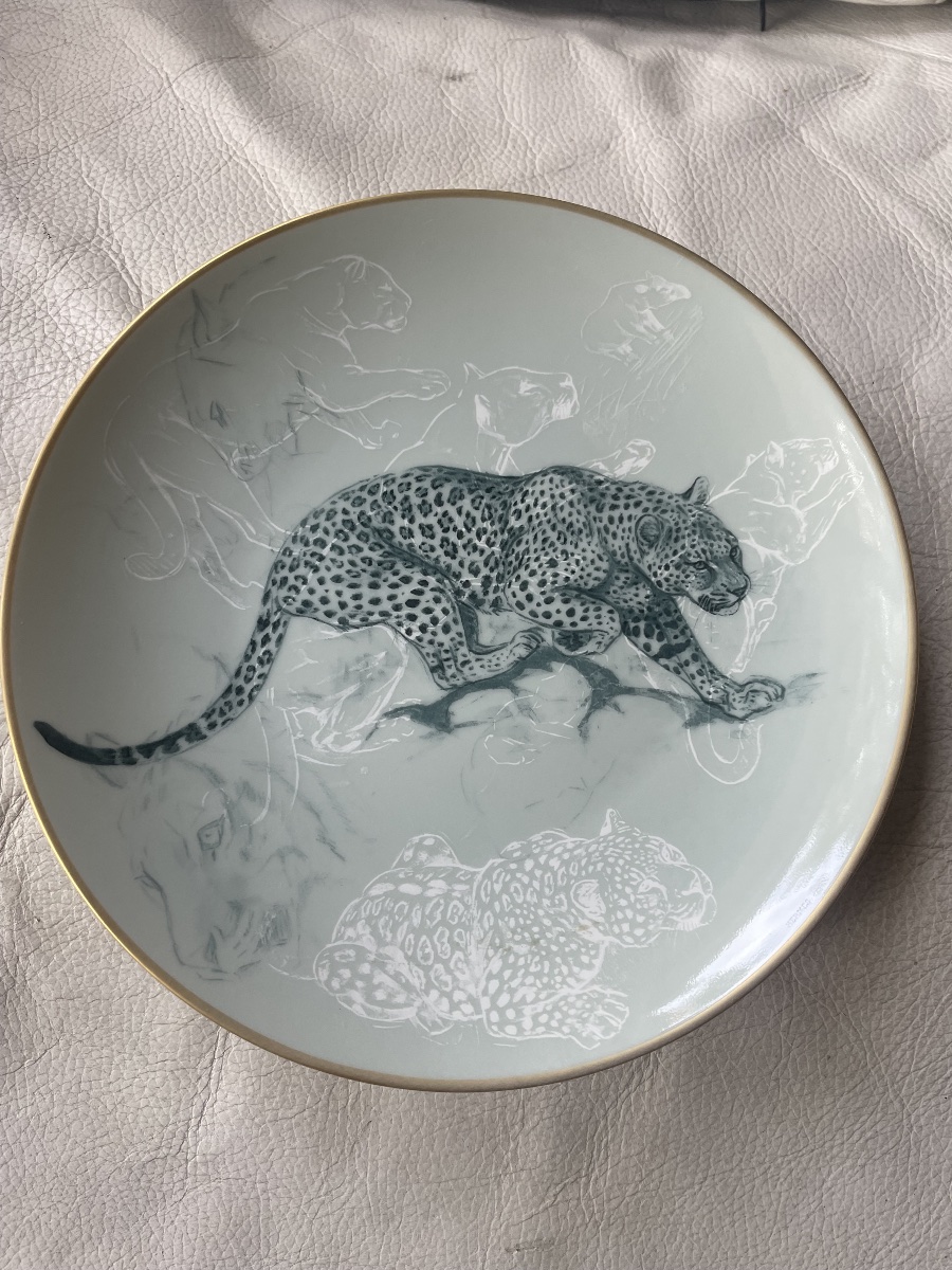 Assiette Hermès le jaguar -photo-2