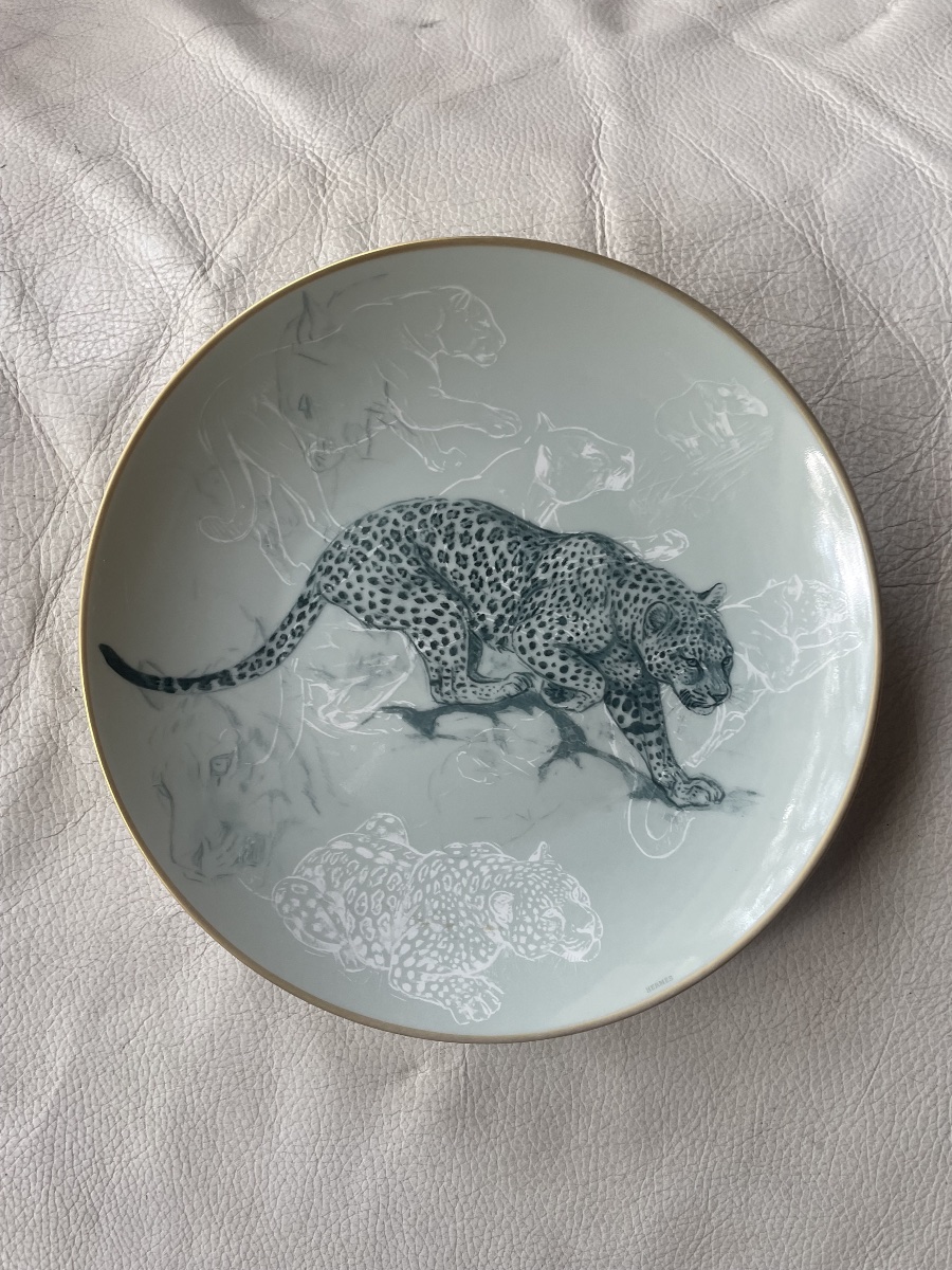 Assiette Hermès le jaguar -photo-2
