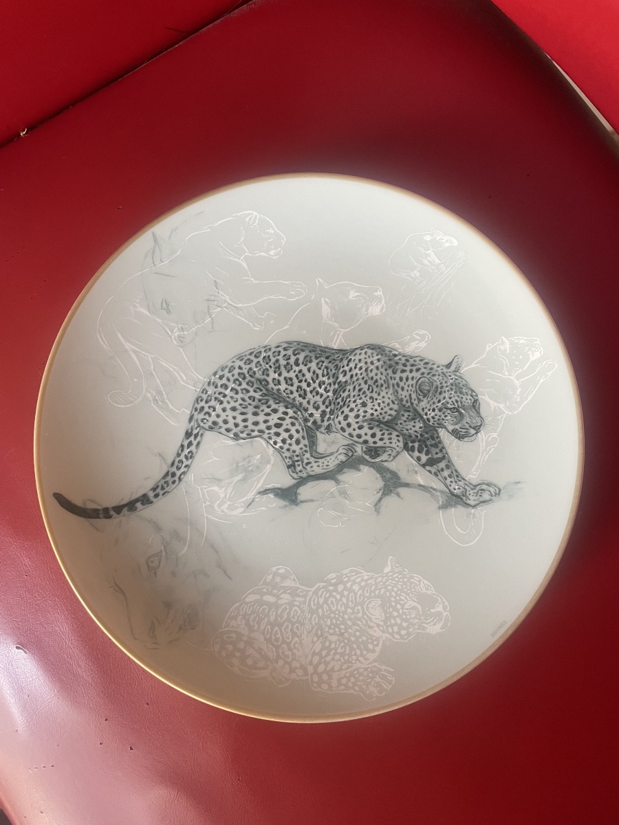 Assiette Hermès le jaguar -photo-4