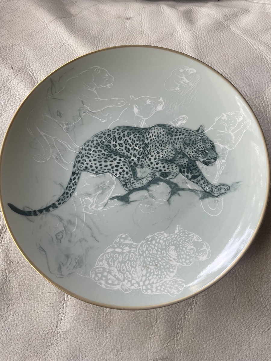 Assiette Hermès le jaguar -photo-8