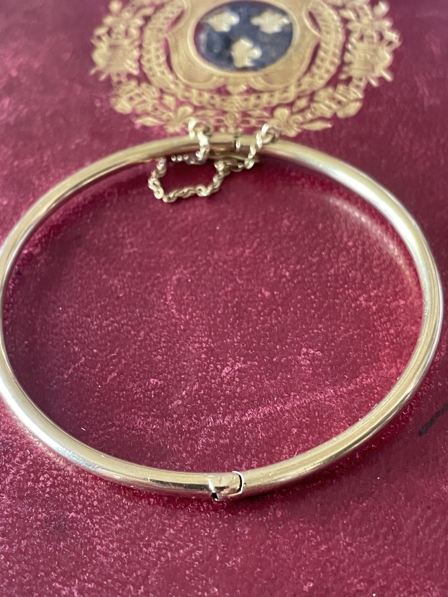Gold Bangle Bracelet -photo-2