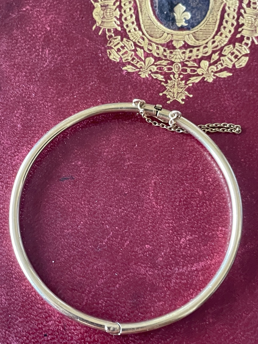 Gold Bangle Bracelet -photo-3