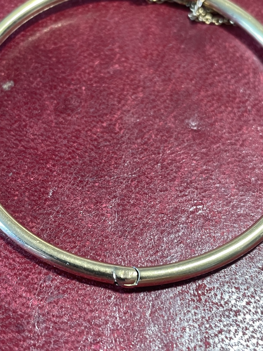Gold Bangle Bracelet -photo-3
