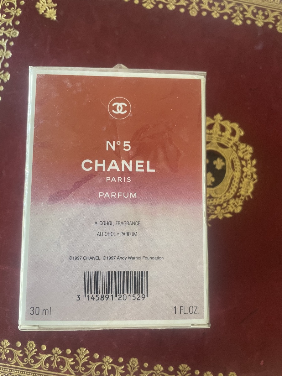Flacon parfum Chanel 5 Andy Wharol 