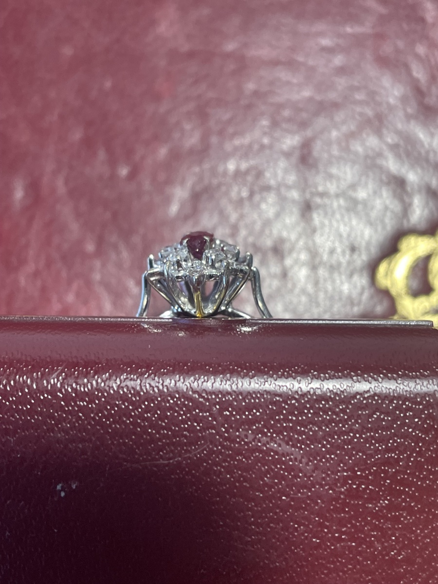 Bague or , rubis et diamants -photo-3