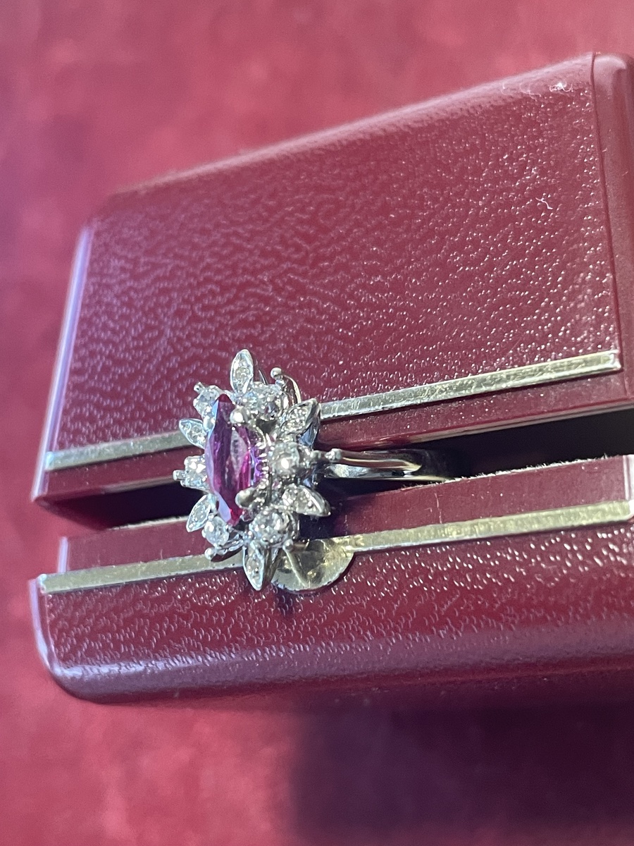 Bague or , rubis et diamants -photo-4