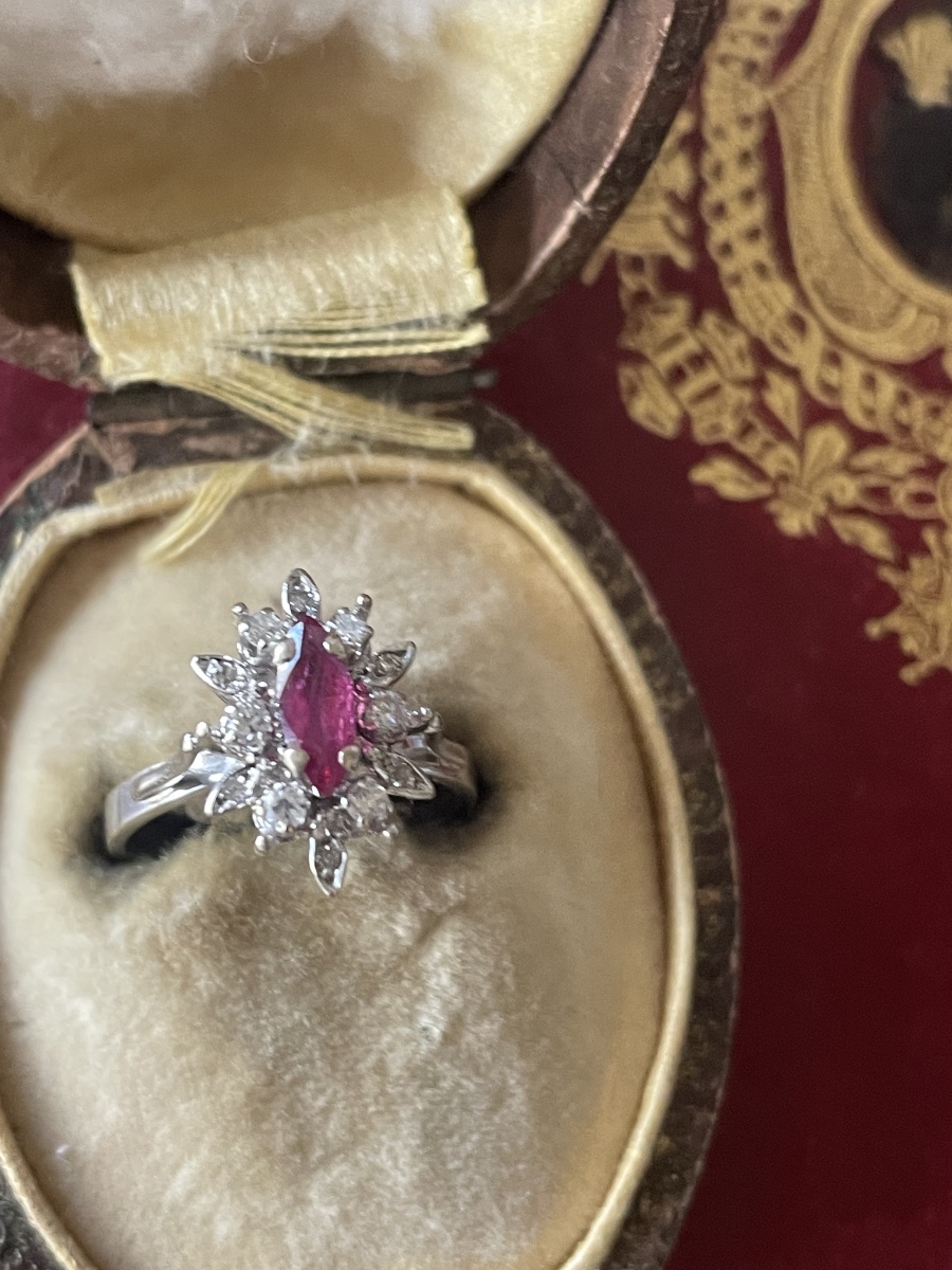 Bague or , rubis et diamants -photo-4