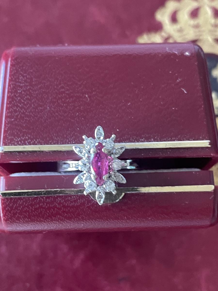 Bague or , rubis et diamants -photo-7