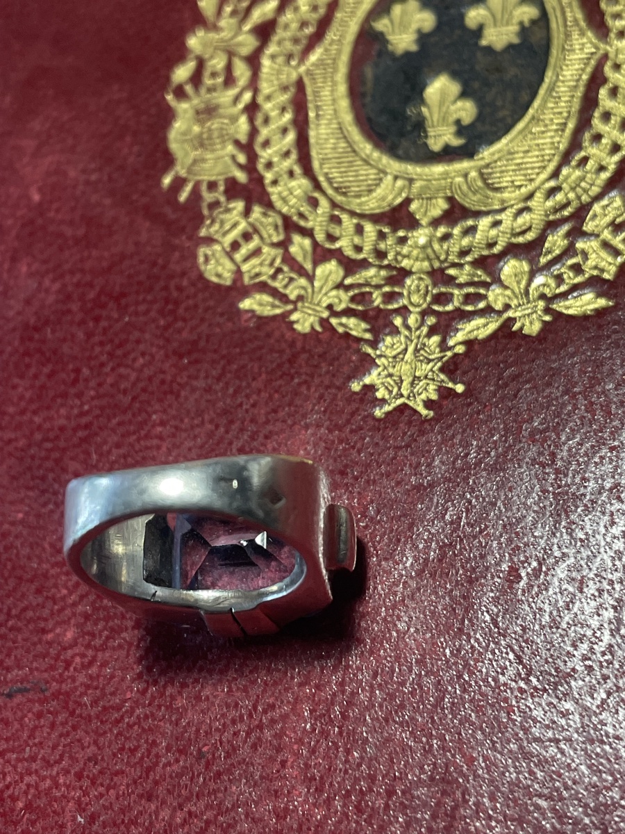 Bague argent et aiguë marine -photo-4