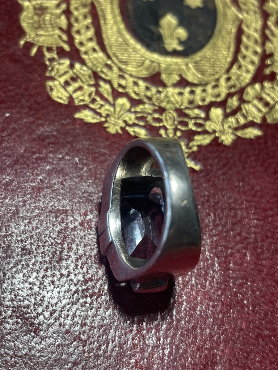 Bague argent et aiguë marine -photo-5