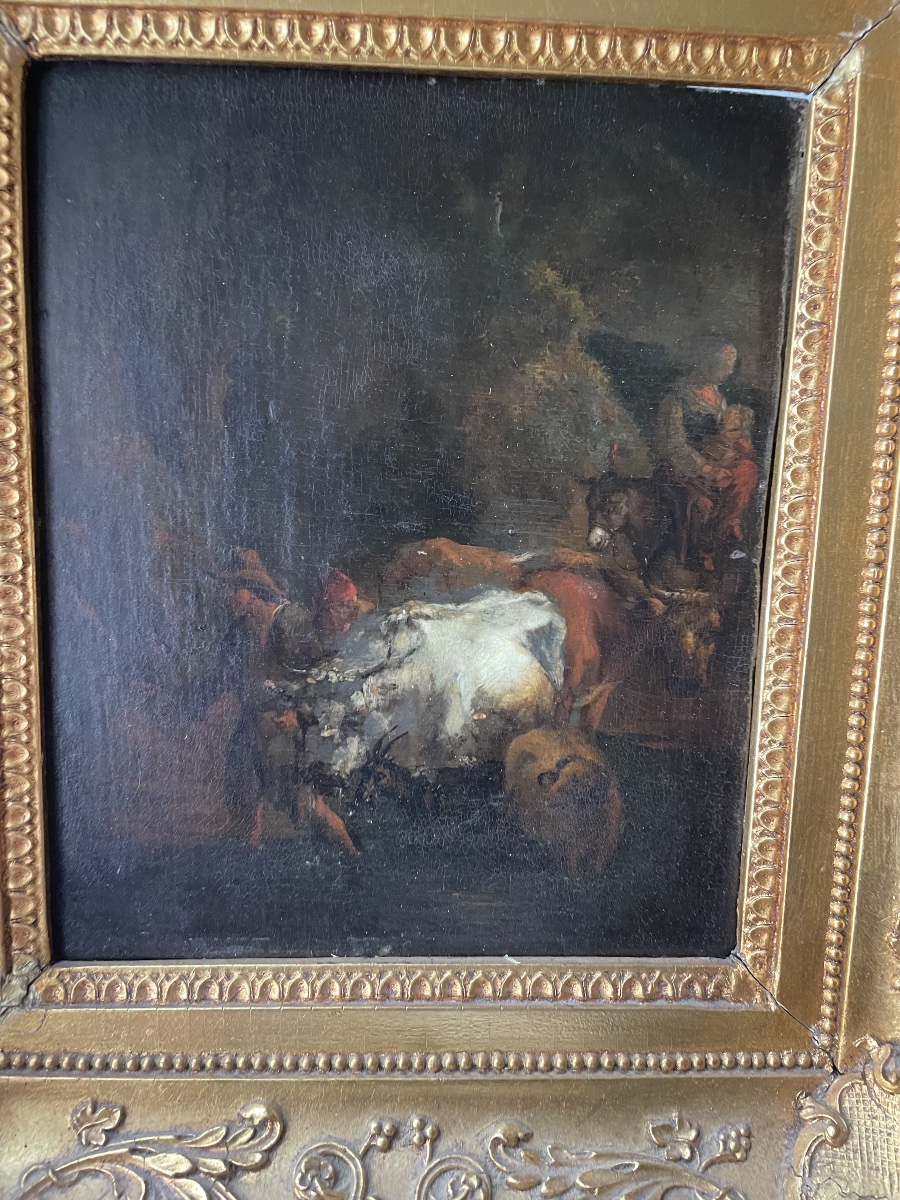 Bergers et troupeau de Nicolaes piertersz Berghem -photo-3
