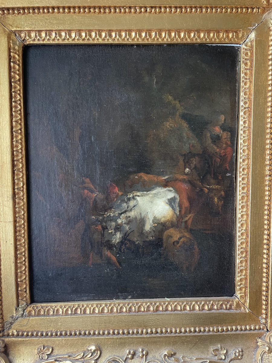 Bergers et troupeau de Nicolaes piertersz Berghem -photo-4