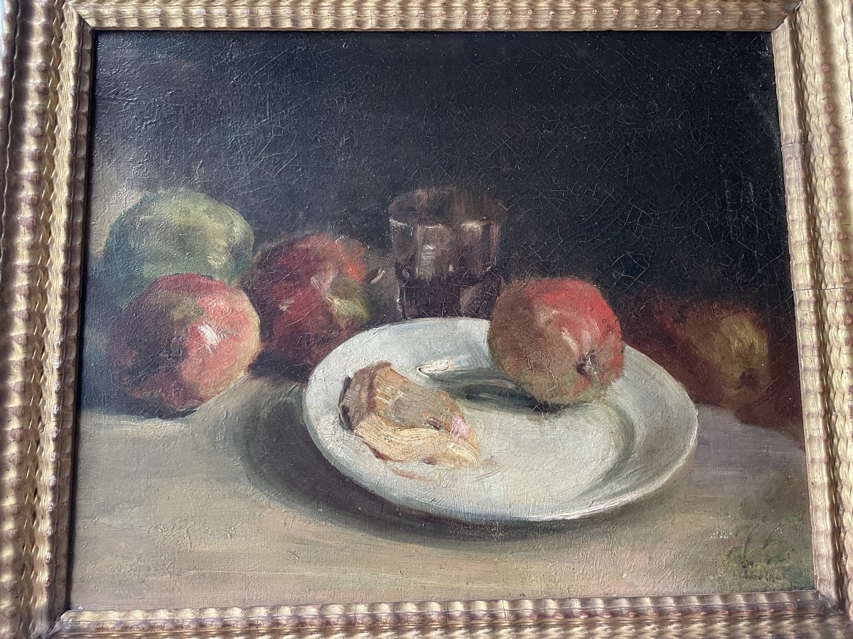 Still Life With Cheese And Fruit -photo-2