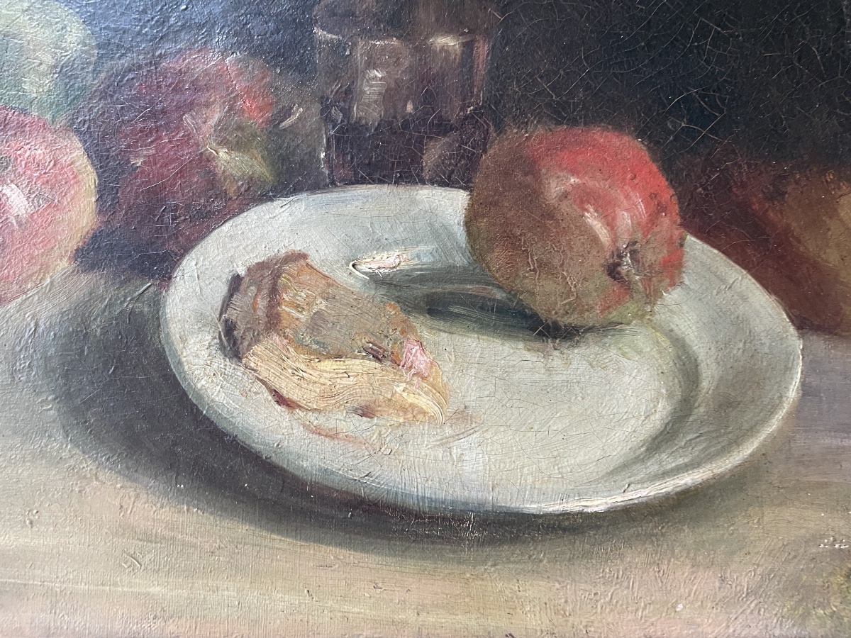 Still Life With Cheese And Fruit -photo-3