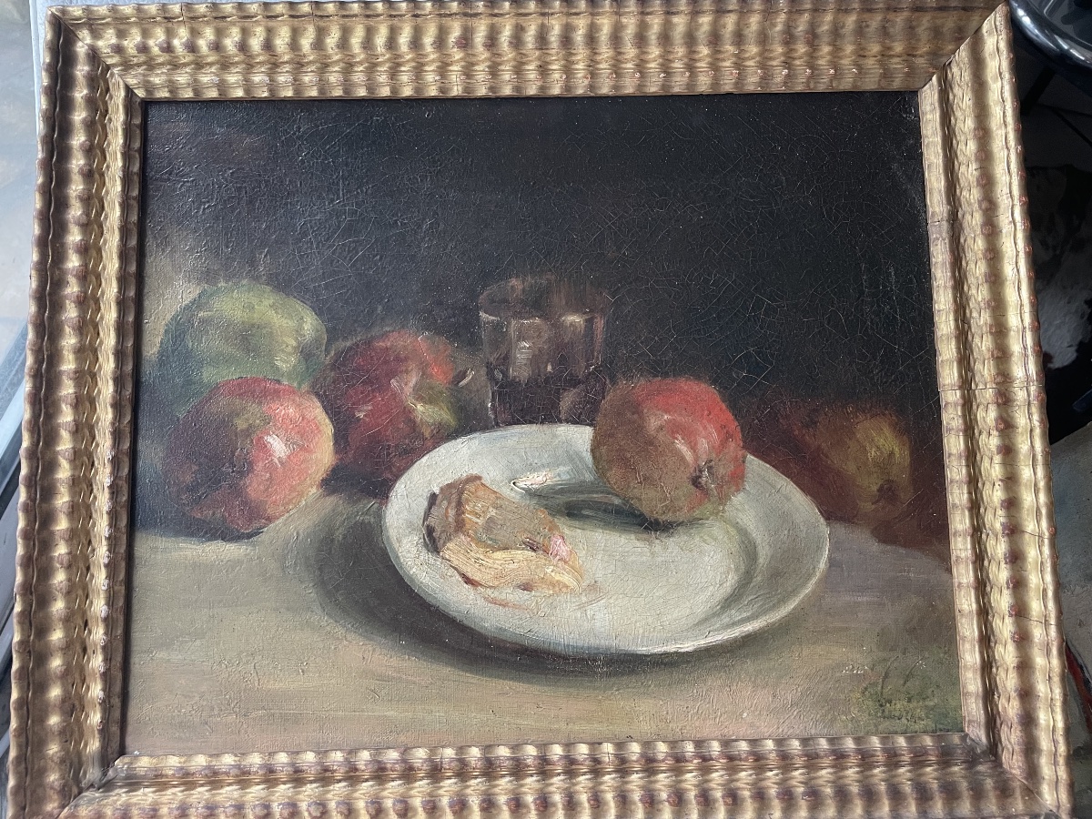 Still Life With Cheese And Fruit 