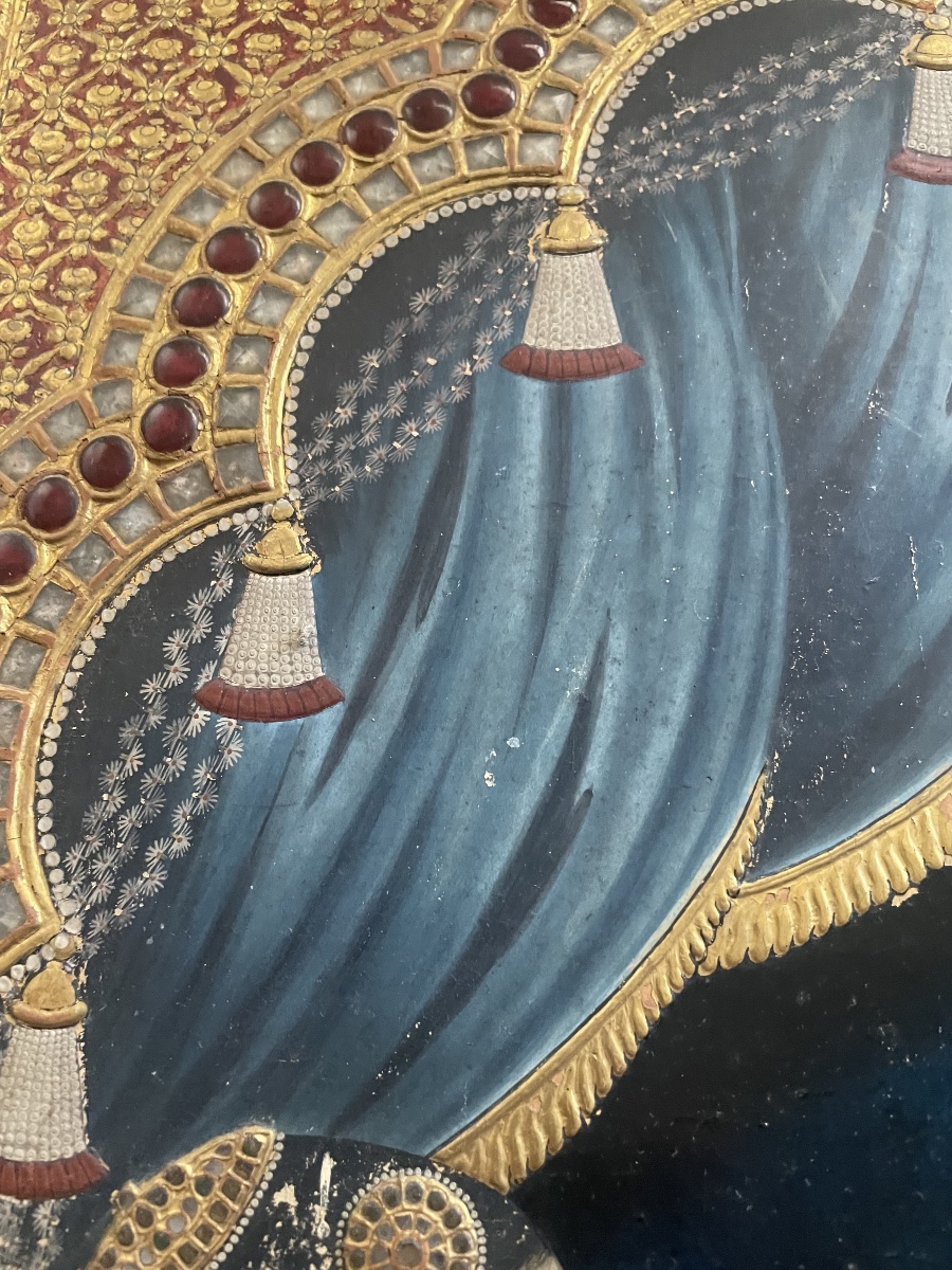 Tableau indien Krishna et Rhada -photo-5