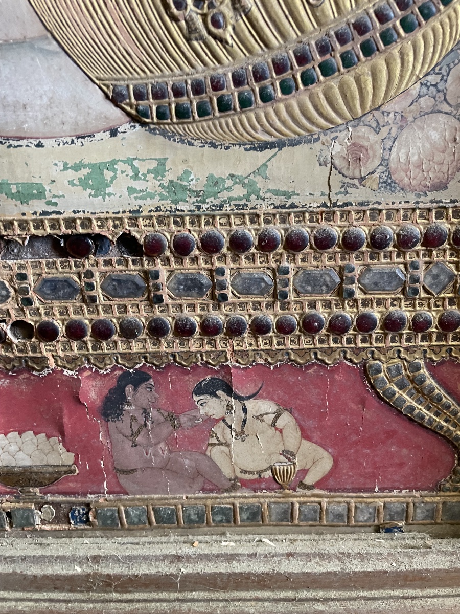 Tableau indien Krishna et Rhada -photo-7