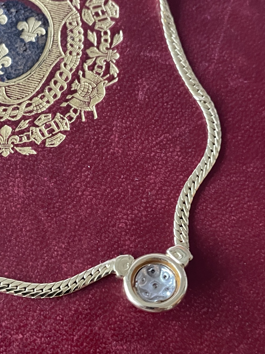Collier or et diamants -photo-2