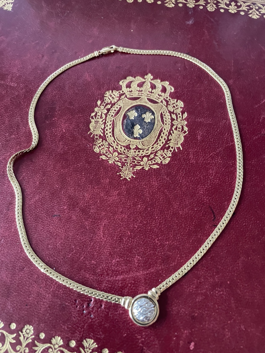 Collier or et diamants -photo-8