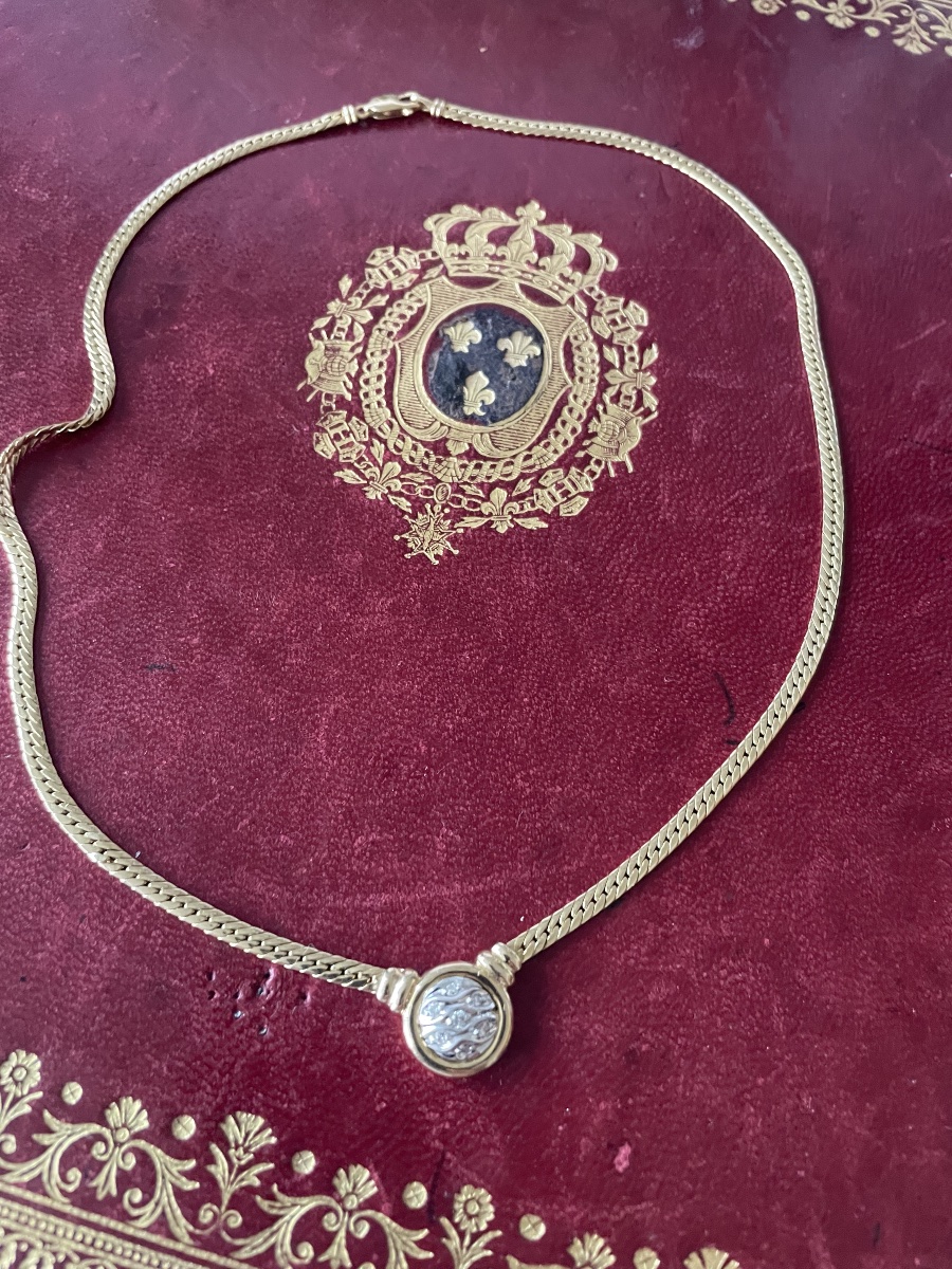 Collier or et diamants 