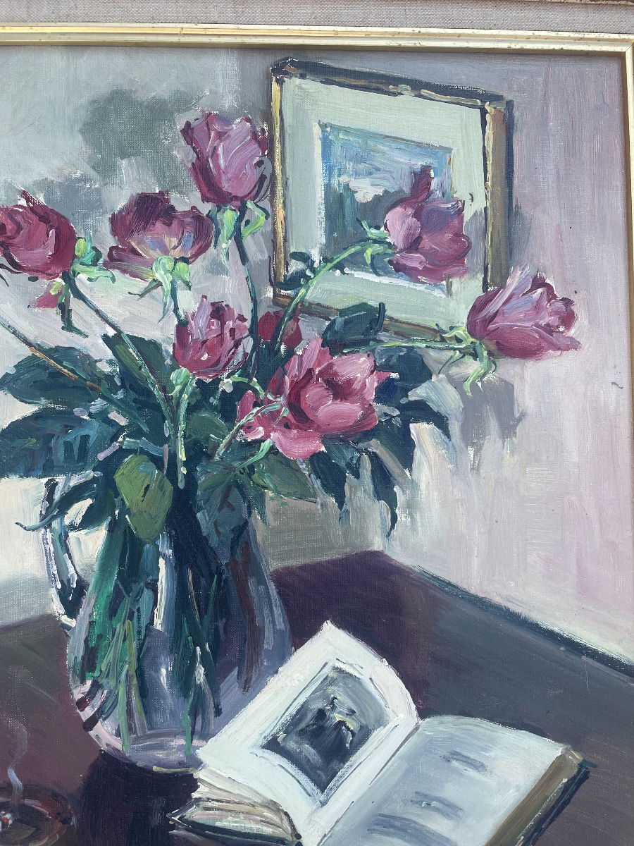 Bouquet Of Flowers And A Book -photo-3