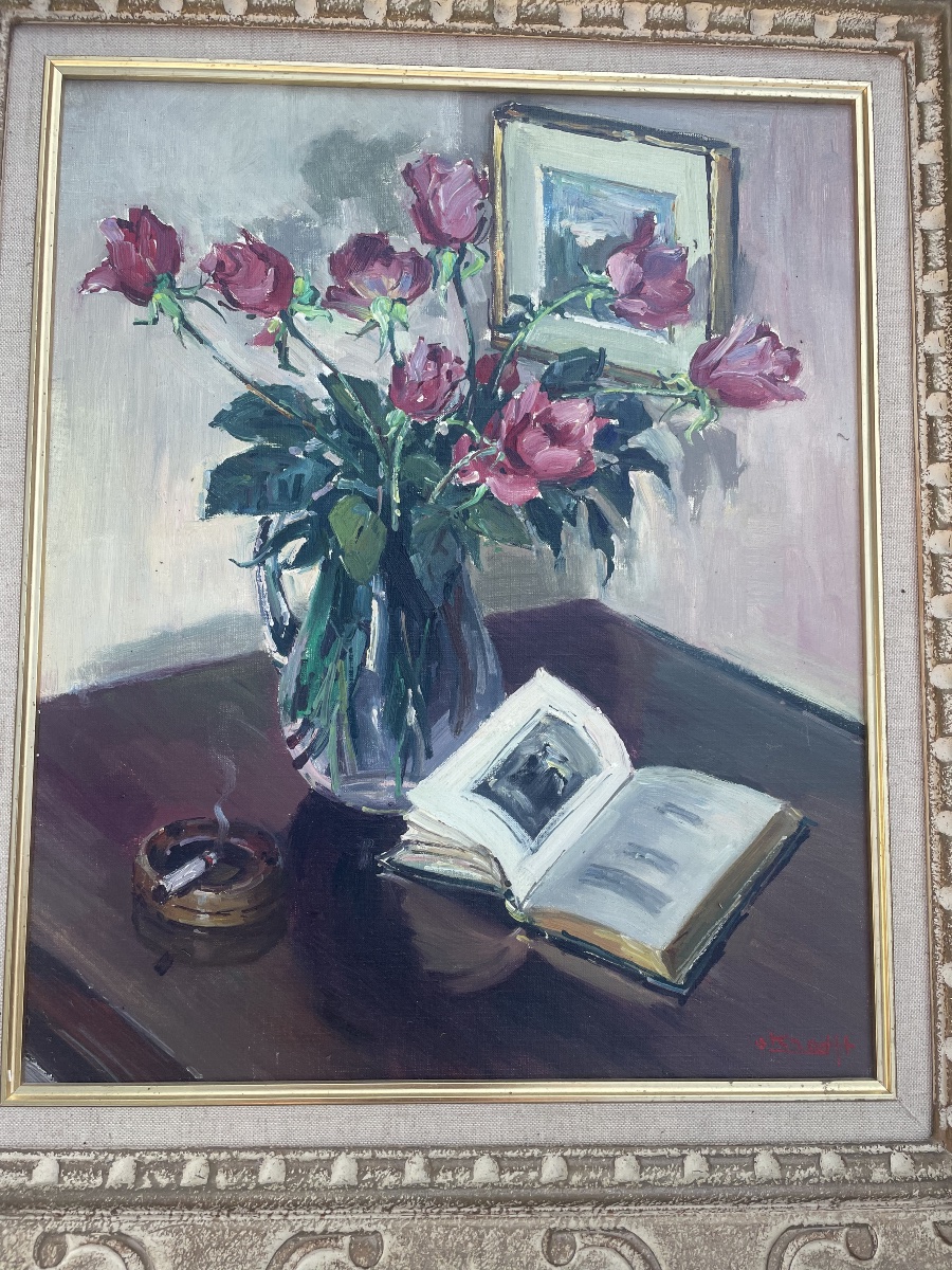 Bouquet Of Flowers And A Book -photo-4