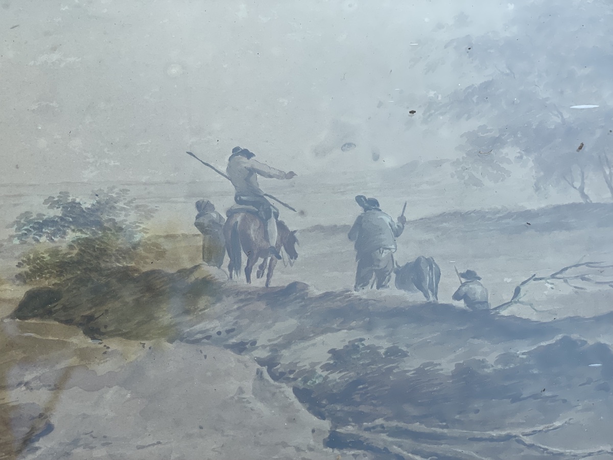 Drawing Of Farmers And Herds -photo-1
