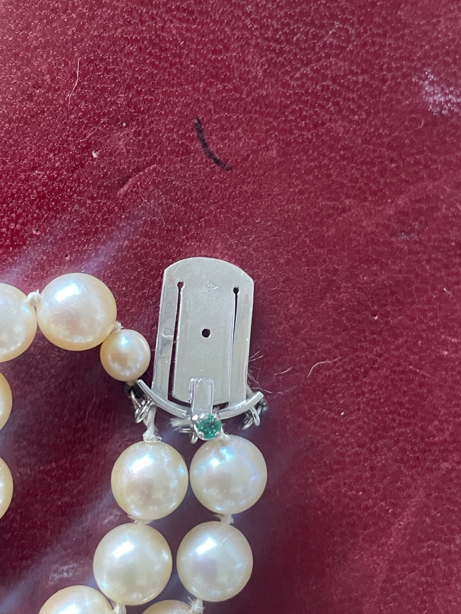 Three-strand Pearl Necklace -photo-5