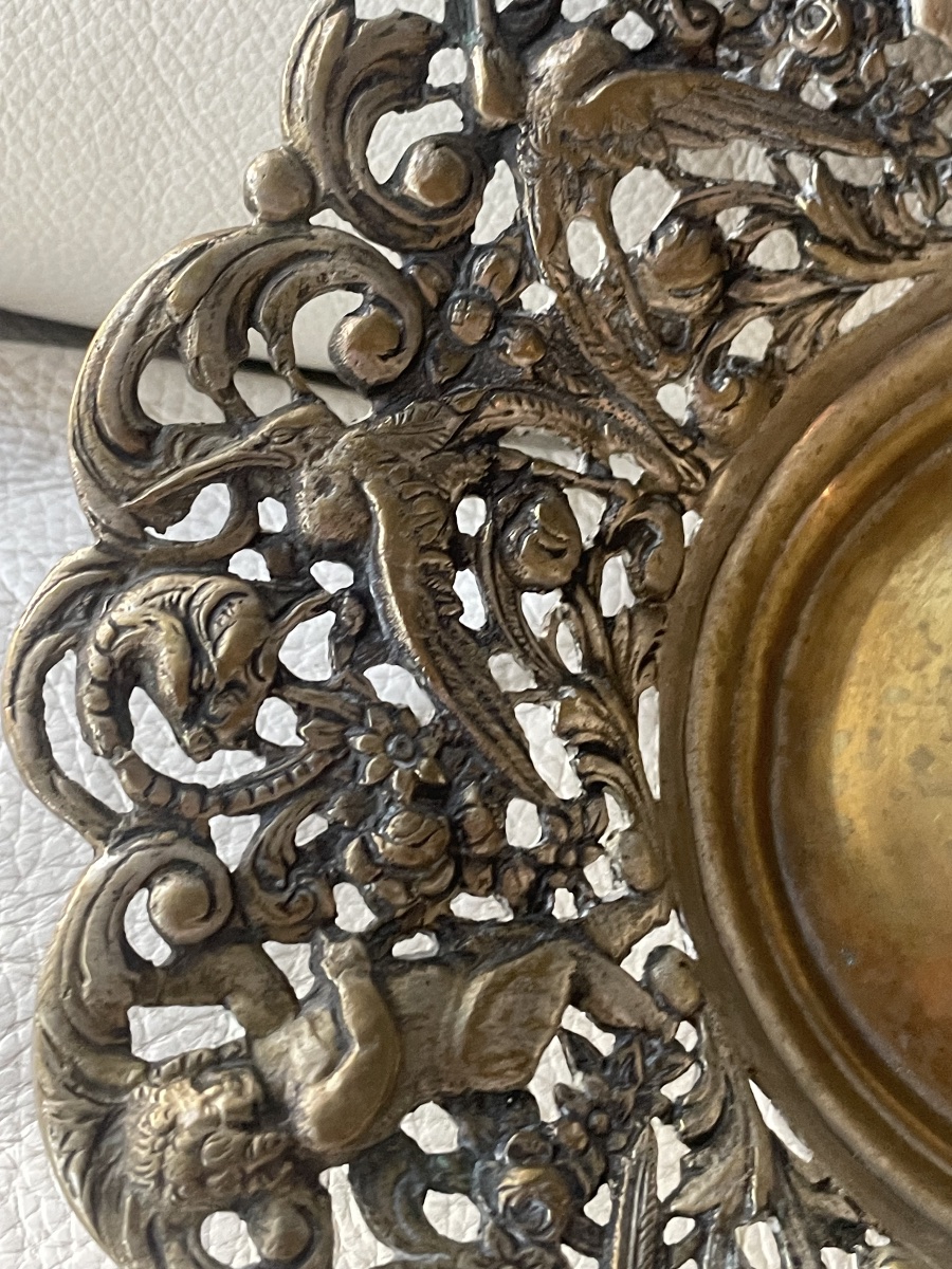 18th-century Silver-plated Bronze Wastebasket -photo-4