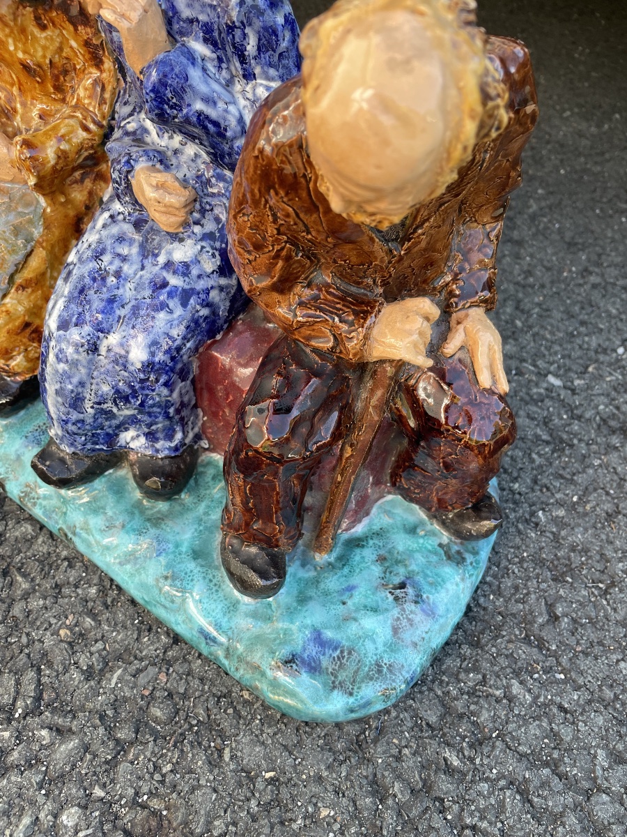 The Little Old People  Glazed Terracotta -photo-3