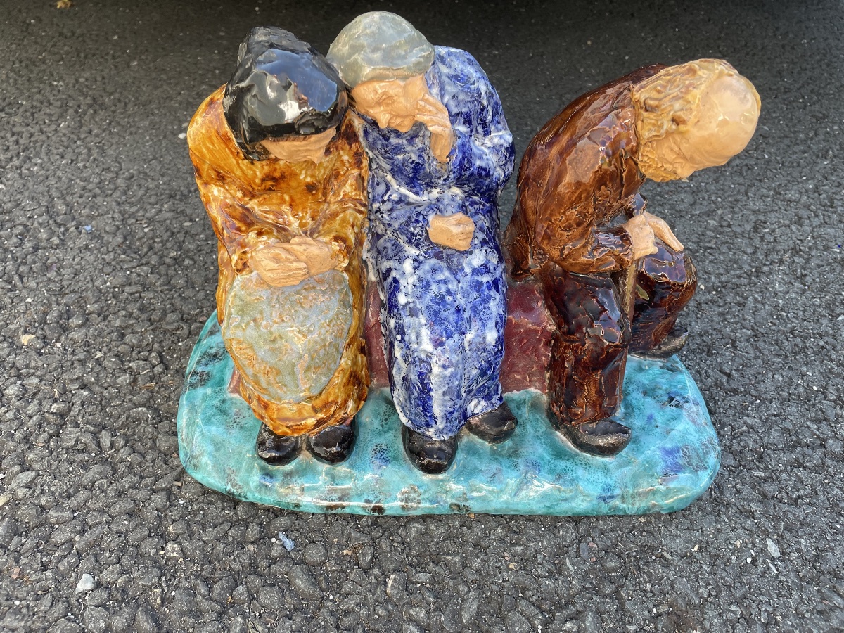 The Little Old People  Glazed Terracotta 