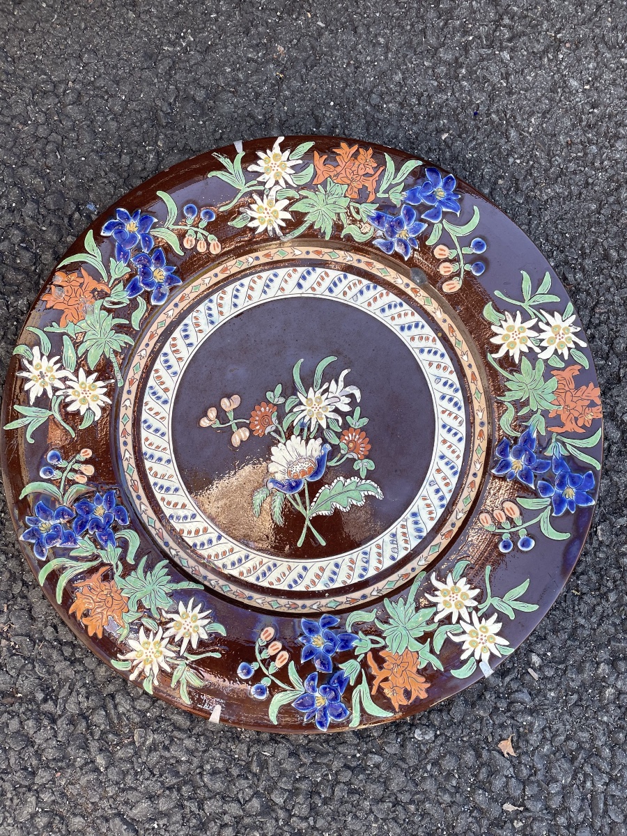 Grand Plat céramique émaillée 