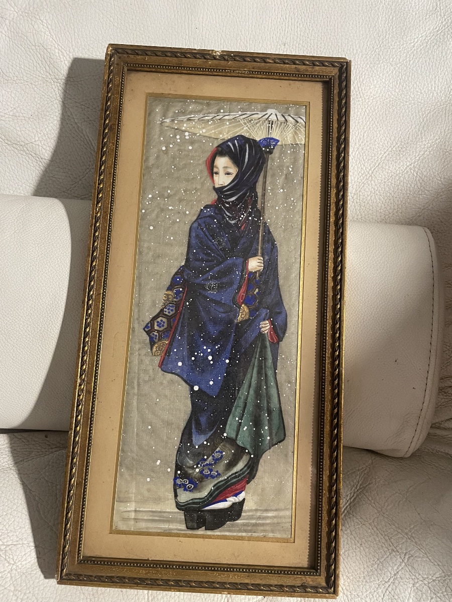 Silk Painting By Willem Dooyewaard -photo-3