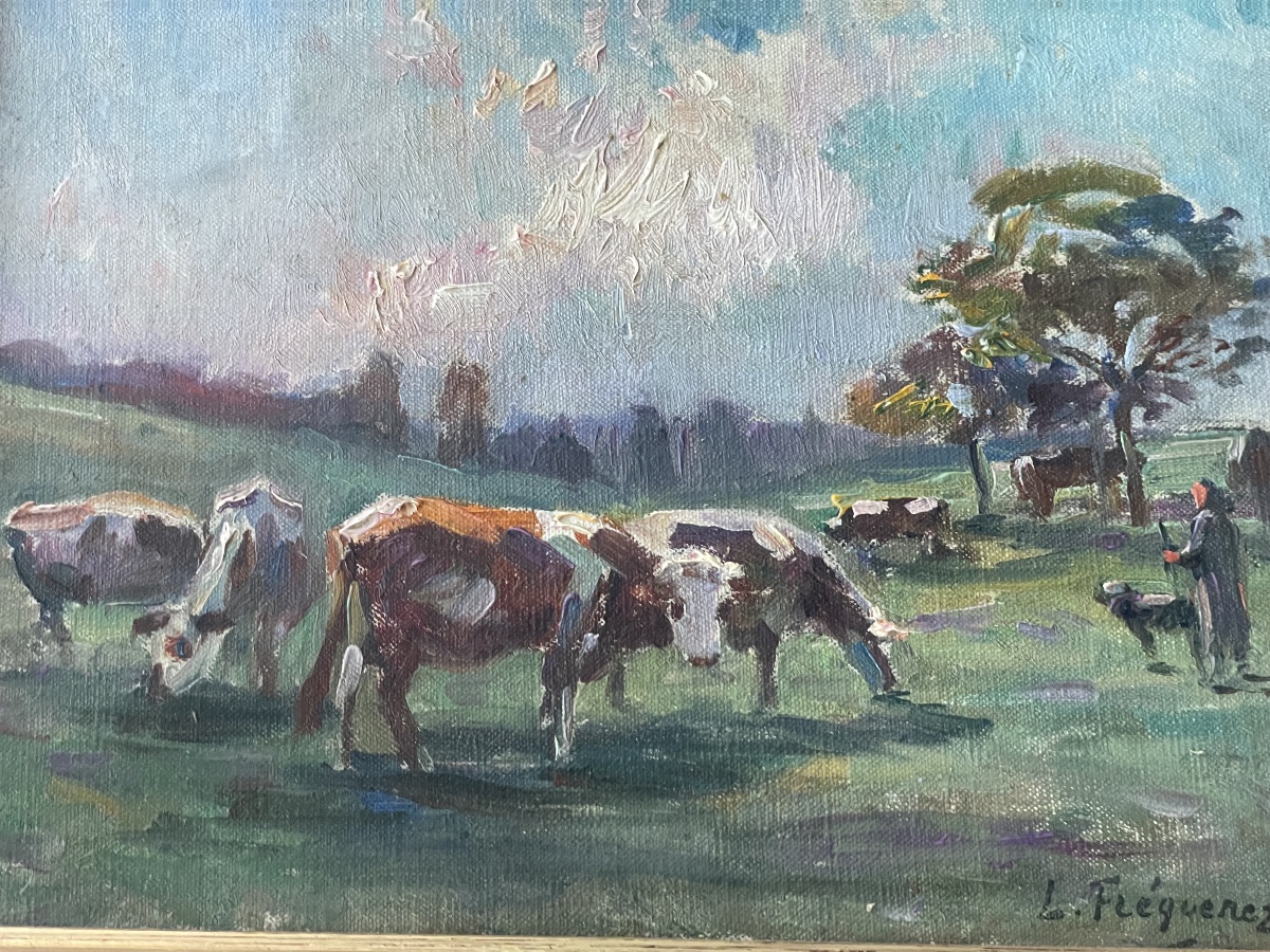 "farmer And Cows" By L. Freguenez -photo-3