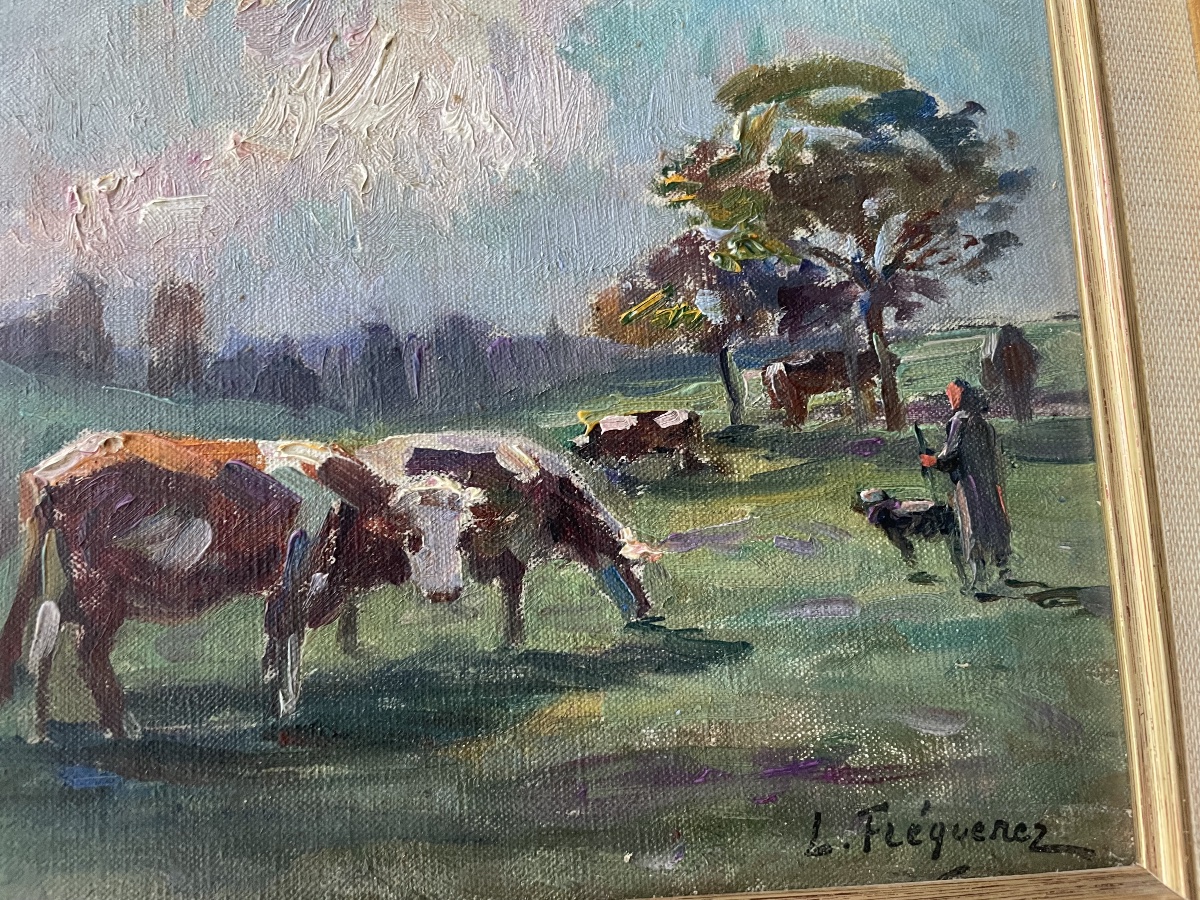 "farmer And Cows" By L. Freguenez -photo-4
