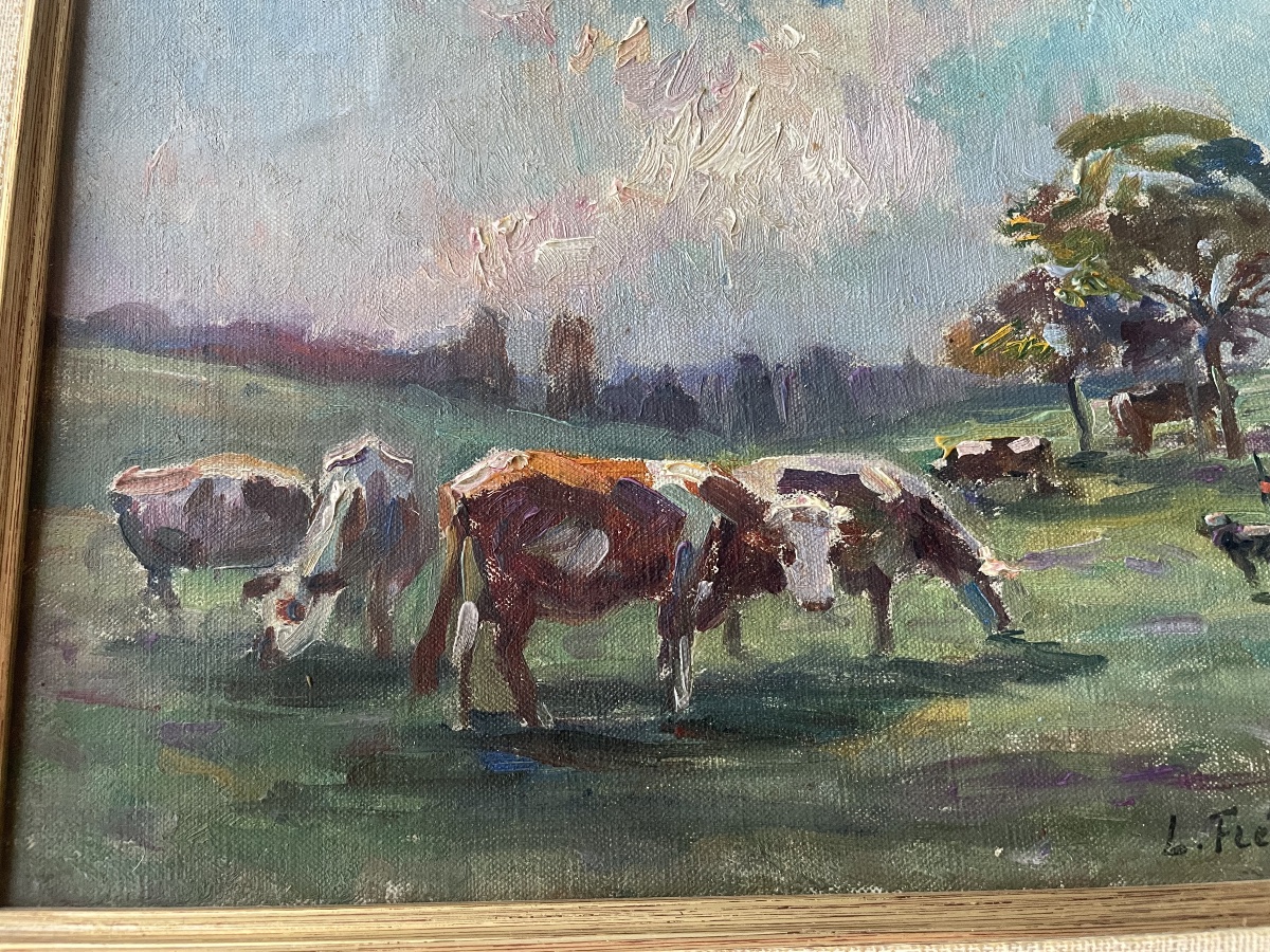 "farmer And Cows" By L. Freguenez -photo-7