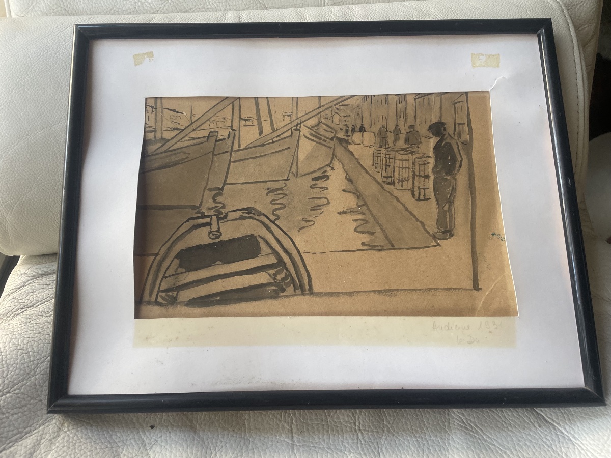 Drawing Of A Port And Sailors -photo-2