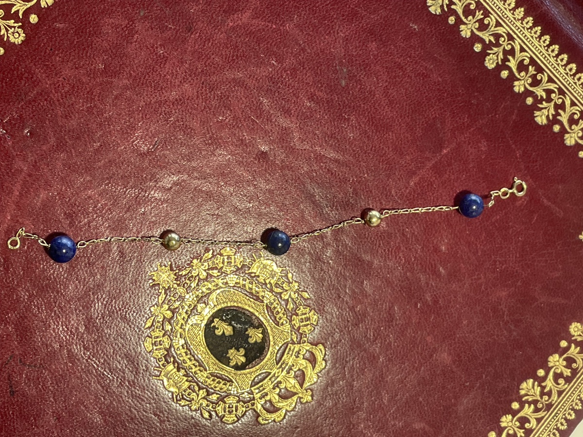 18-karat Gold Bracelet With Fine Pearls And Jade -photo-3