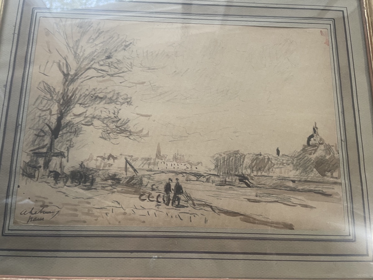 Dessin bord de Seine de Lebourg Albert -photo-2