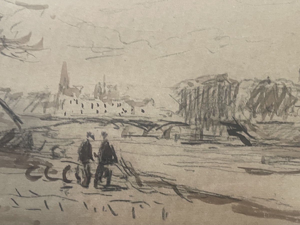 Dessin bord de Seine de Lebourg Albert -photo-3