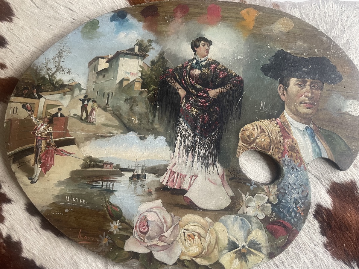 Palette animeé du peintre Martinez 