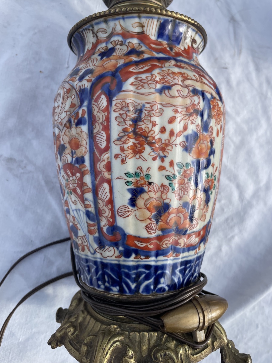 Vase lampe porcelaine imari -photo-2