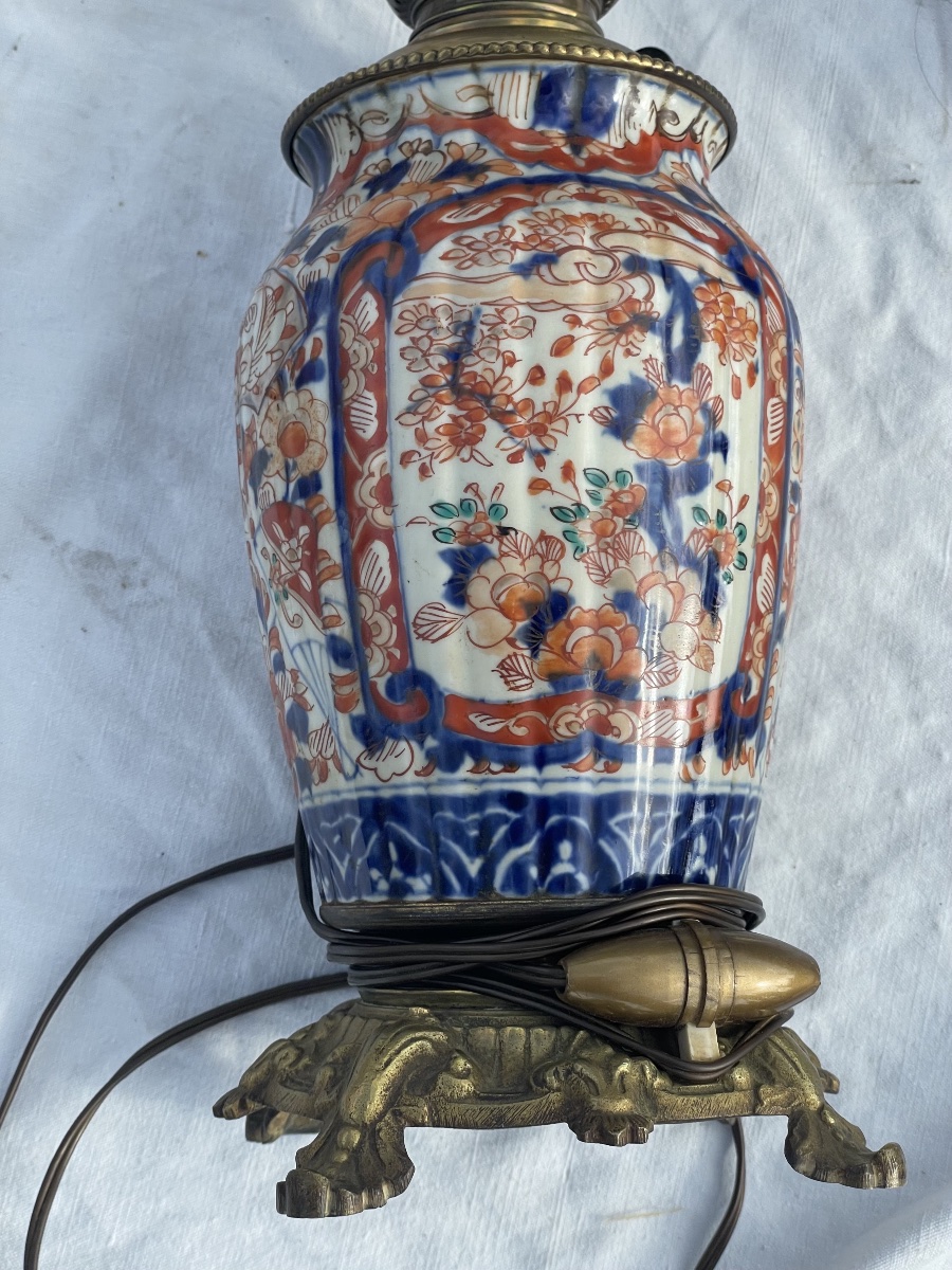 Vase lampe porcelaine imari -photo-2