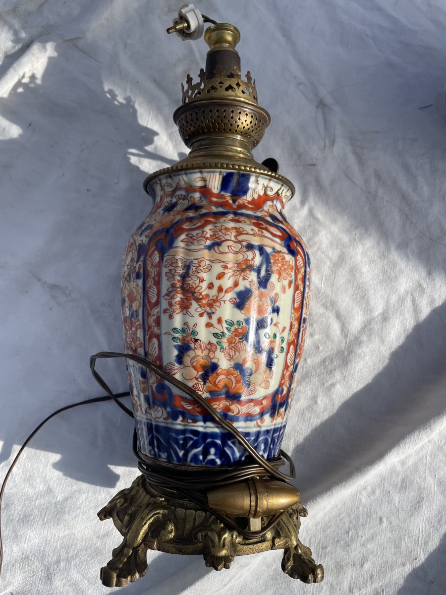 Vase lampe porcelaine imari -photo-5