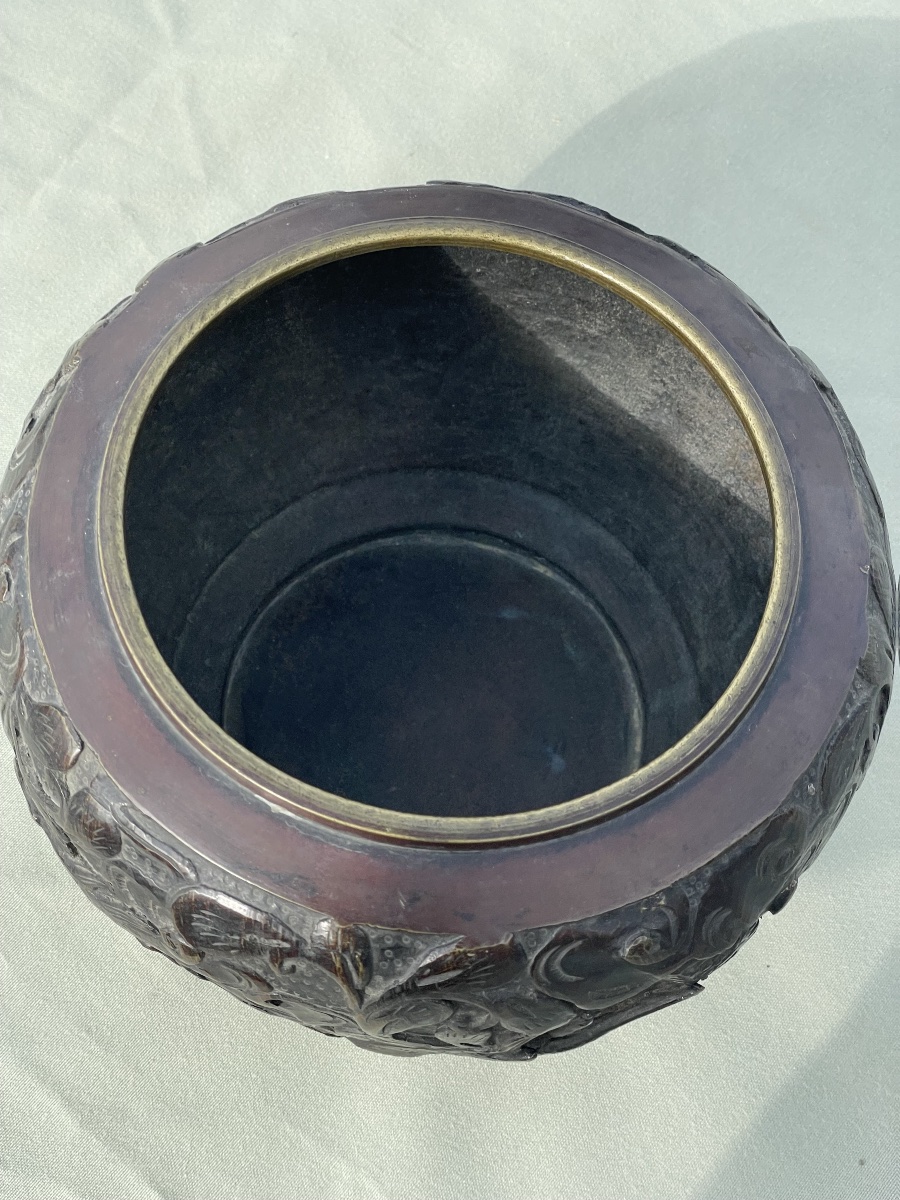 Asian Bronze Bowl  -photo-5
