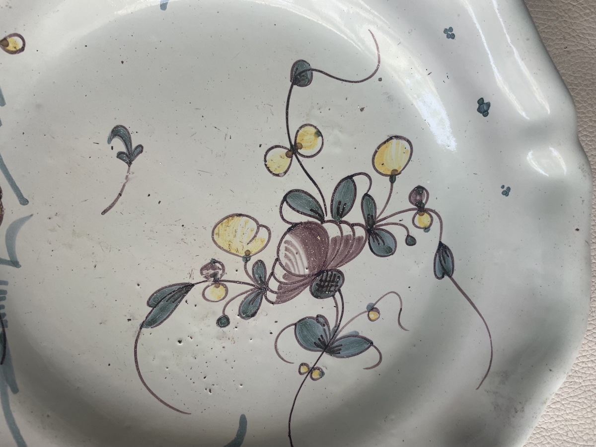 18th-century Earthenware Plate -photo-5